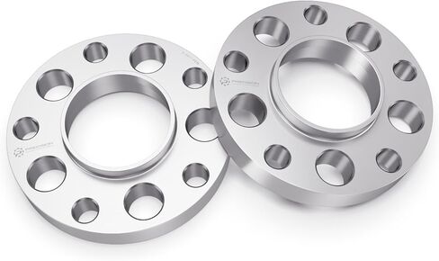 StanceMagic - 20mm (0.75 inch) Hubcentric 5x130 Wheel Spacers (71.6mm Bore, With Lip) Compatible with Porsche Boxster 911 Carrera Cayman Cayenne Panarema Taycan - 2pcs, Silver in Kuwait