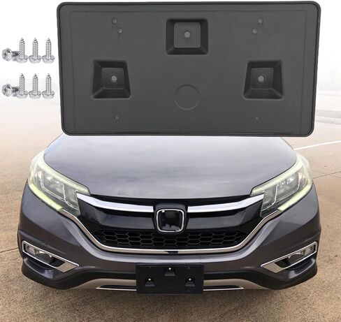 FASTCHE Front Bumper License Tag Plate Frame Bracket Holder Compatible with 2015 2016 Honda CR-V License Plate Bracket Replace # 71145-T1W-A00 71145T1WA00 in Kuwait