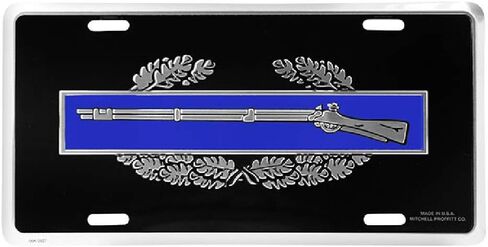 Mitchell Proffitt Army License Plate Combat Infantry Badge License Plate in Kuwait