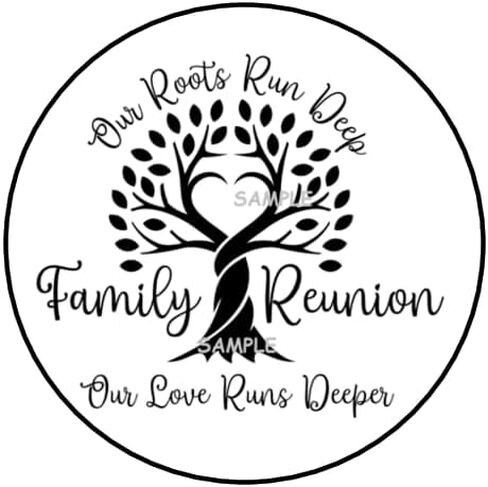 30 Pcs Family Reunion Stickers Favor Labels Tags Envelope Seals Stamps 1.5" Round Sticker for Packages Small Business Cards Letters Gifts Boxes in Kuwait