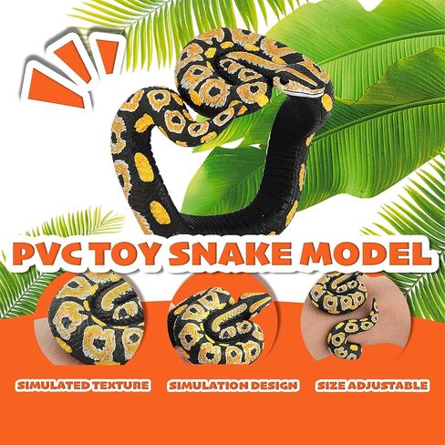 7 Toy Simulated Snake Bracelet - PVC Fun Prank Creative Toys - Halloween Decorative Props and Scary Party Models Real for Adults Teens and Everyday Pranks in Saudi Arabia