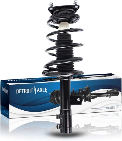 Detroit Axle - Front Right Strut for Hyundai Elantra 07-10, Passenger Side Strut w/Coil Spring 2007 2008 2009 2010 Replacement Suspension Quick Install Ready Strut Shock Assembly in Kuwait