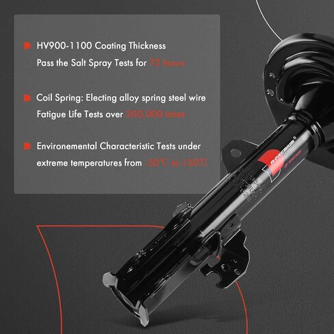 A-Premium Front Pair [2] Strut Assembly Compatible with Toyota Highlander 2008 2009 2010, Driver and Passenger Side in Kuwait