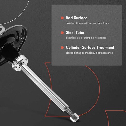 A-Premium Front Pair [2] Strut Assembly Compatible with Toyota Highlander 2008 2009 2010, Driver and Passenger Side in Kuwait