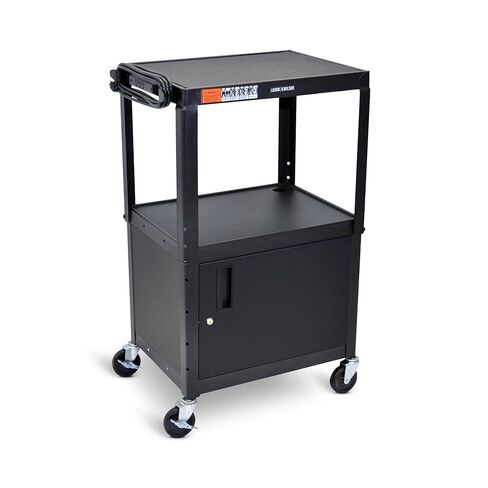 FSE 373-AVJ42C Adjustable-Height Steel AV Cart - Cabinet in Kuwait