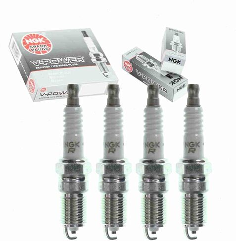 4 pc NGK V-Power Spark Plugs compatible with Chevrolet S10 2.2L L4 1998-2002 in Kuwait