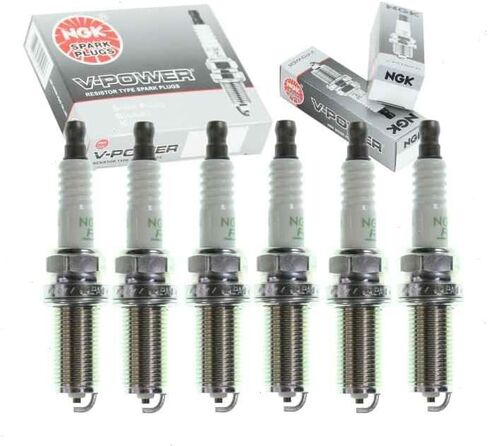 6 pc NGK V-Power Spark Plugs compatible with Nissan Maxima 3.5L V6 2002-2008 in Kuwait
