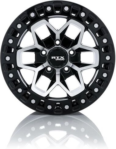 RTX ZION Custom Wheel - 18x9, 0 Offset, 5x127 Bolt Pattern, 71.5mm Hub - Black with Machined Face Rim in Saudi Arabia