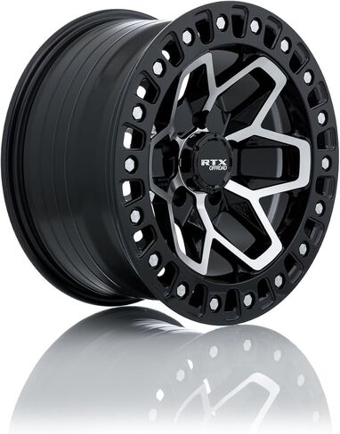RTX ZION Custom Wheel - 18x9, 0 Offset, 5x127 Bolt Pattern, 71.5mm Hub - Black with Machined Face Rim in Saudi Arabia