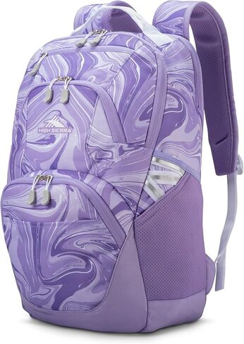 High Sierra Swoop Backpack with 17" Laptop Pocket, Marble Lavender in Kuwait