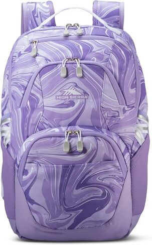 High Sierra Swoop Backpack with 17" Laptop Pocket, Marble Lavender in Kuwait