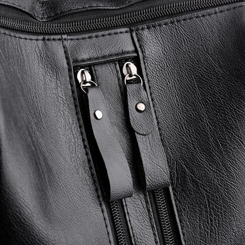 Soft Leather Backpack for Women Shoulder Bag Laptop Bookbag Travel Backpacks Handbag for Men Adjustable Shoulder Straps in Kuwait