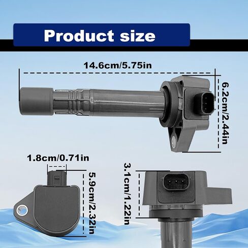 Engine Ignition Coil Package Compatible With 2009-2014 Ridgeline, 2010-2013 Acura Mdx, 2013-2015 RDX, 2010-2013 ZDX 3.7l 3.5l, 2009-2015 Honda Pilot Replace OE 30520-R70-A01 30520- R70-S01 in Kuwait