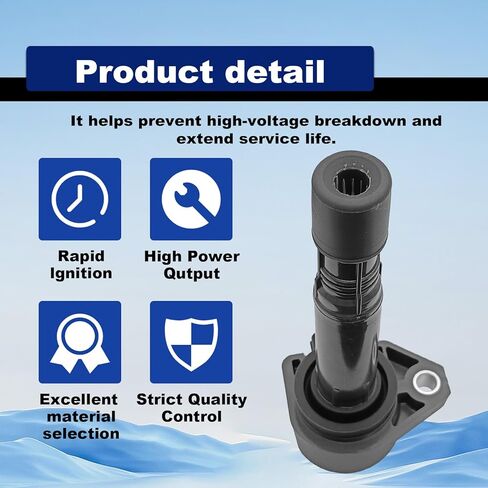 Engine Ignition Coil Package Compatible With 2009-2014 Ridgeline, 2010-2013 Acura Mdx, 2013-2015 RDX, 2010-2013 ZDX 3.7l 3.5l, 2009-2015 Honda Pilot Replace OE 30520-R70-A01 30520- R70-S01 in Kuwait