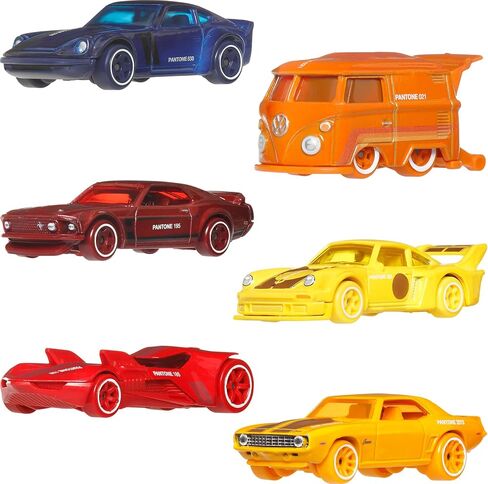 Hot Wheels Toy Cars & Van Multipack, Collectible Pantone 1:64 Scale Die-Cast Vehicles Featuring Classic Colors & Artistic Packaging in Kuwait