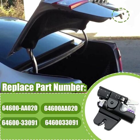Tailgate Lock Assembly Compatible with Toyota Camry 2002 – 2006 Trunk Lid LockLatch Rear Driver or Passenger Side Power Door Lock Actuator Motor, Replace for No.64600AA020 / 6460033091 in Saudi Arabia