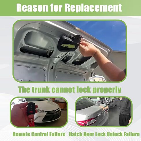 Tailgate Lock Assembly Compatible with Toyota Camry 2002 – 2006 Trunk Lid LockLatch Rear Driver or Passenger Side Power Door Lock Actuator Motor, Replace for No.64600AA020 / 6460033091 in Saudi Arabia