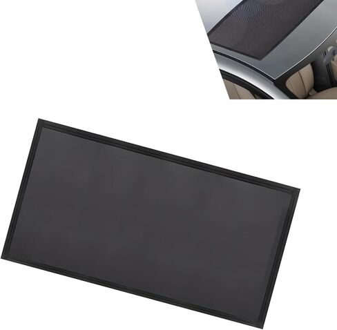 Car Sunroof Net, Breathable High-density Mesh Sunroof Cover, Portable Adsorption Car Roof Sunshade, Universal Sun-proof Exterior Accessories (Black) in Saudi Arabia