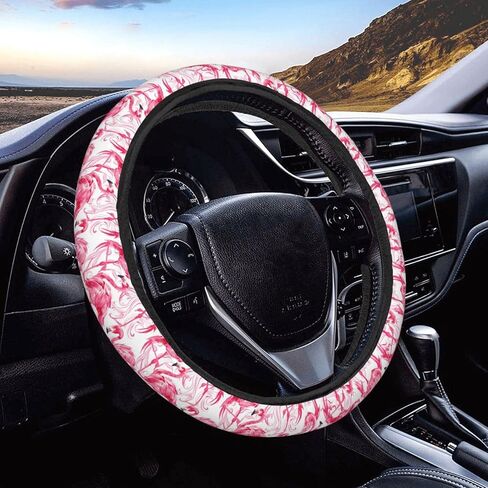 Purple Glitter Heart Steering Wheel Cover for Women Men, Non-Slip Steering Wheel Protector Car Wheel Covers, Universal 15 Inch Fit for Auto, Suvs, Truck in Kuwait