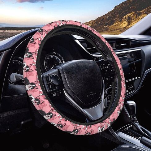 Purple Glitter Heart Steering Wheel Cover for Women Men, Non-Slip Steering Wheel Protector Car Wheel Covers, Universal 15 Inch Fit for Auto, Suvs, Truck in Kuwait