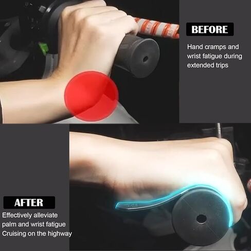 Universal Motorcycle Throttle Assist - Ergonomic Wrist Rest & Cruise Control Grip - Non-Slip Nylon-66 Accelerator Holder for Long-Distance Riding - Fits Motorcycles, E-Bikes, Scooters in Saudi Arabia