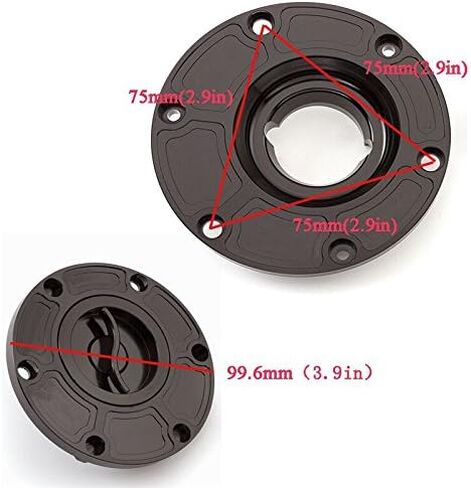 Motorcycle Gas Fuel Tank Oil Cap Cover for RS125/RS250,Shiver 750,Triumph Daytona T595,Speed Triple 955i,Street Triple 675, Street Triple R,Sprint GT, Super DK 990/990R All Years in Saudi Arabia