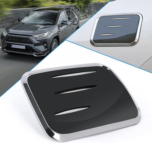 x xotic tech Fuel Oil Gas Tank Cover Cap Trim, Stainless Steel Black, Compatible with Toyota RAV4 2019 2020 2021 2022 2023 2024 2025 in Kuwait