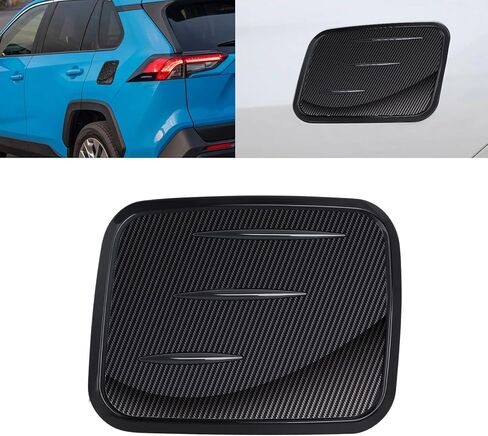 x xotic tech Fuel Oil Gas Tank Cover Cap Trim, Stainless Steel Black, Compatible with Toyota RAV4 2019 2020 2021 2022 2023 2024 2025 in Kuwait