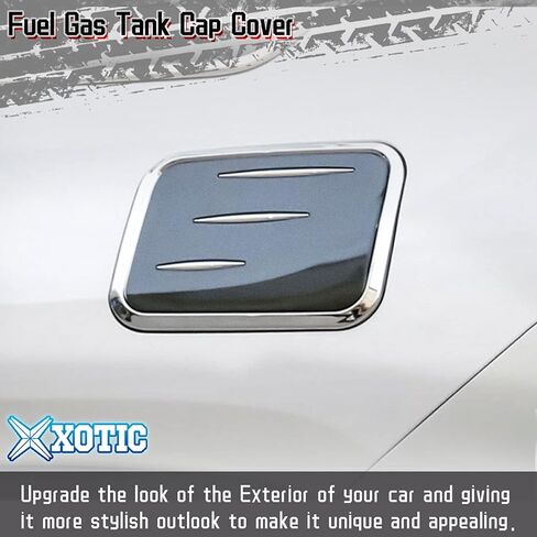 x xotic tech Fuel Oil Gas Tank Cover Cap Trim, Stainless Steel Black, Compatible with Toyota RAV4 2019 2020 2021 2022 2023 2024 2025 in Kuwait