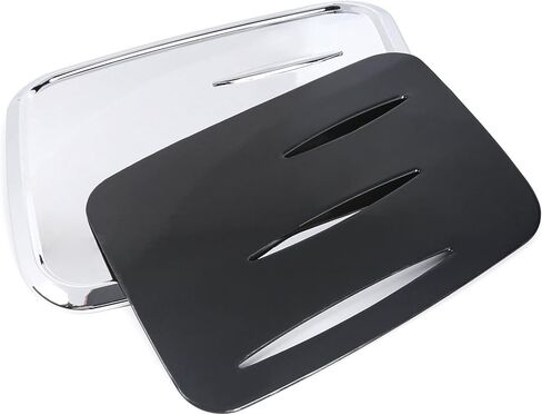 x xotic tech Fuel Oil Gas Tank Cover Cap Trim, Stainless Steel Black, Compatible with Toyota RAV4 2019 2020 2021 2022 2023 2024 2025 in Kuwait