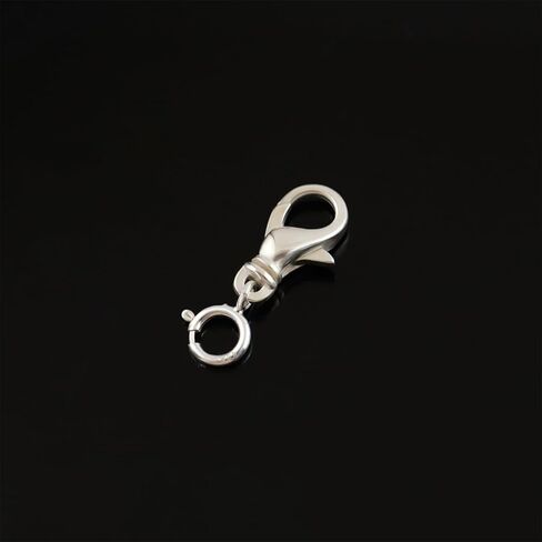 1pc Lobster Clasp 925 Sterling Silver Necklace Extenders Closures for Making Jewelry Chain, Necklace Bracelet Clips (Silver(S)) in Saudi Arabia