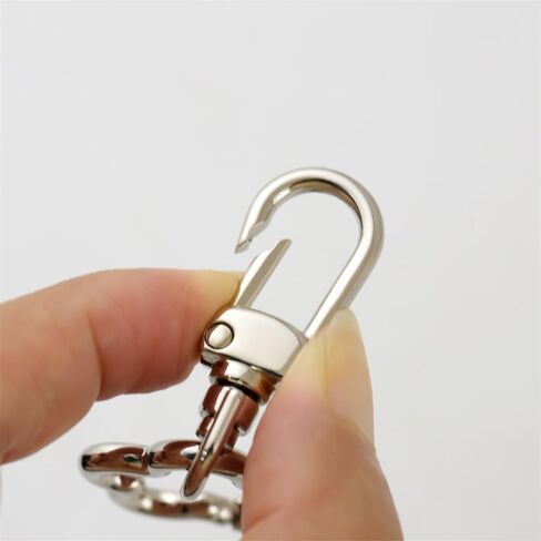 2Pcs Detachable Lobster Clasps with Flower Shape Spring Buckle Quick Release Keychain for Jewelry Crafts Making Backpack (Silver) in Saudi Arabia