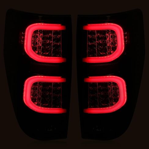 HECASA Pair LED Tail Lights Compatible with 2009-2014 Ford F150 LED Tube Bar Tail lamp Rear Brake Turn Signal Tail Lamp Smoke Lens Replacement for FO2818143 FO2819143 in Kuwait
