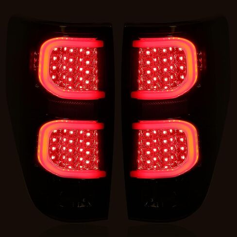 HECASA Pair LED Tail Lights Compatible with 2009-2014 Ford F150 LED Tube Bar Tail lamp Rear Brake Turn Signal Tail Lamp Smoke Lens Replacement for FO2818143 FO2819143 in Kuwait