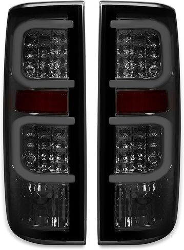 HECASA Pair LED Tail Lights Compatible with 2009-2014 Ford F150 LED Tube Bar Tail lamp Rear Brake Turn Signal Tail Lamp Smoke Lens Replacement for FO2818143 FO2819143 in Kuwait