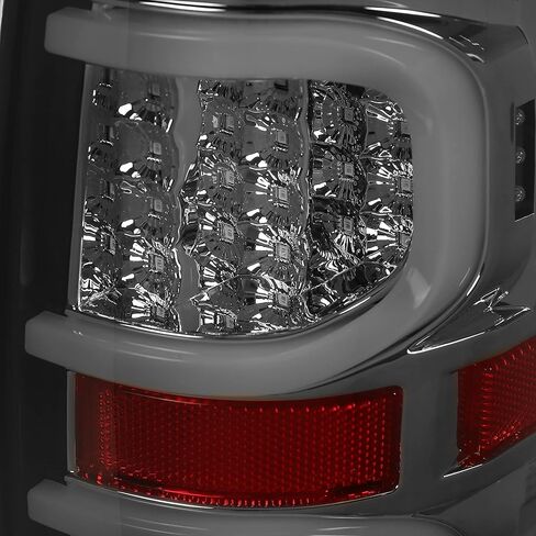 HECASA Pair LED Tail Lights Compatible with 2009-2014 Ford F150 LED Tube Bar Tail lamp Rear Brake Turn Signal Tail Lamp Smoke Lens Replacement for FO2818143 FO2819143 in Kuwait