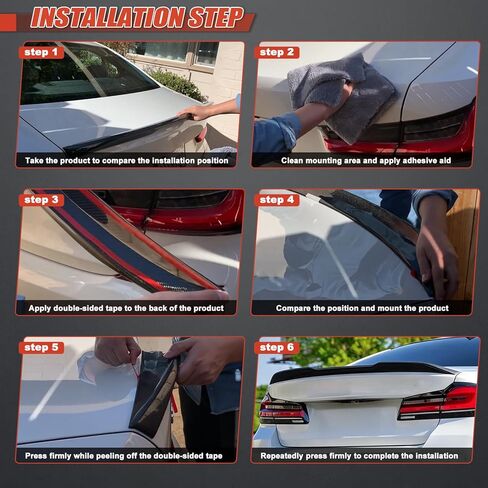 Rear Trunk Spoiler for 2017–2023 BMW G30 5 Series & F90 M5, High Kick PSM Style Duckbill Wing Lip, Fits 520i 530i 530e 540i 540d M550i M5 xDrive, Gloss Black in Saudi Arabia