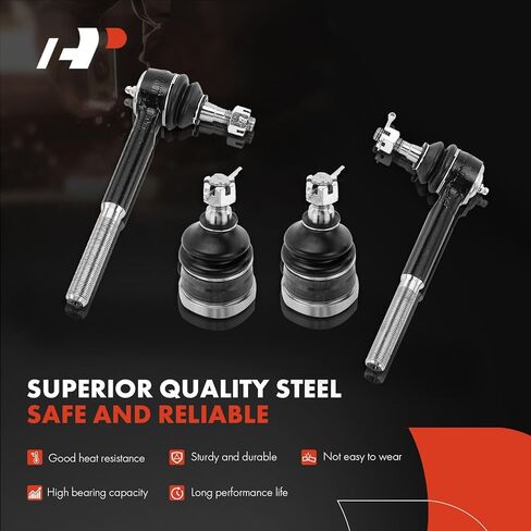 A-Premium 10Pcs Front Suspension Kit, Upper Lower Ball Joint, Inner Outer Tie Rod End & Sleeve, Compatible with Chevrolet & GMC -1988-2002- Tahoe Yukon Savana Express 1500/2500 C1500/C2500 (Suburban) in Kuwait