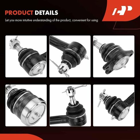A-Premium 10Pcs Front Suspension Kit, Upper Lower Ball Joint, Inner Outer Tie Rod End & Sleeve, Compatible with Chevrolet & GMC -1988-2002- Tahoe Yukon Savana Express 1500/2500 C1500/C2500 (Suburban) in Kuwait