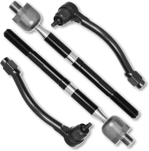 4PC Front Outer & Inner Tie Rod Sway Bar End Link Compatible with Fit for Kia Forte Forte5 Forte Koup 2014 2015 2016 2017 2018#OE ES801064 ES801065 EV801061 in Kuwait