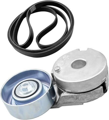 Serpentine Belt Tensioner Kit Fit for Nissan Sentra 2.0L L4 DOHC 2007-2012, Belt Tensioner Replace 39162 11955JD20A 305396 89396, Serpentine Belt Replace 90K-39162A K060478 6PK1215 in Kuwait