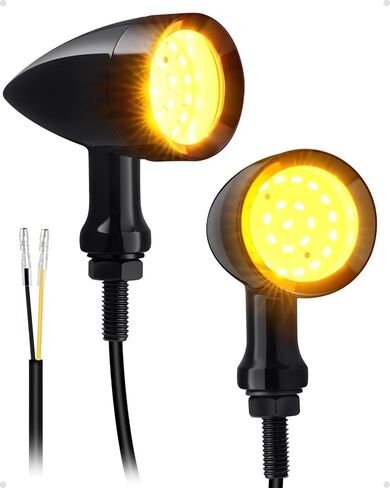 Amazicha Motorcycle Turn Signals Led 24 LEDs, SMD Mini Size Blinkers with 8mm/10mm Mounting Holes Fit for Harley Dyna Yamaha Honda Kawasaki Suzuki in Kuwait