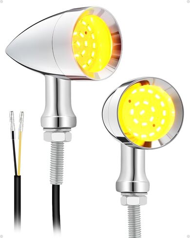 Amazicha Motorcycle Turn Signals Led 24 LEDs, SMD Mini Size Blinkers with 8mm/10mm Mounting Holes Fit for Harley Dyna Yamaha Honda Kawasaki Suzuki in Kuwait