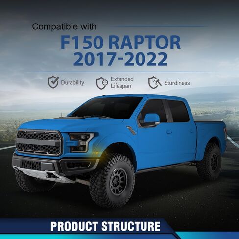 PIT66 Front Daytime Running Side Marker Lamp Compatible with Ford F150 Raptor 2017-2022 HL3Z-15442-B, HL3Z-15442-K Black PP in Kuwait
