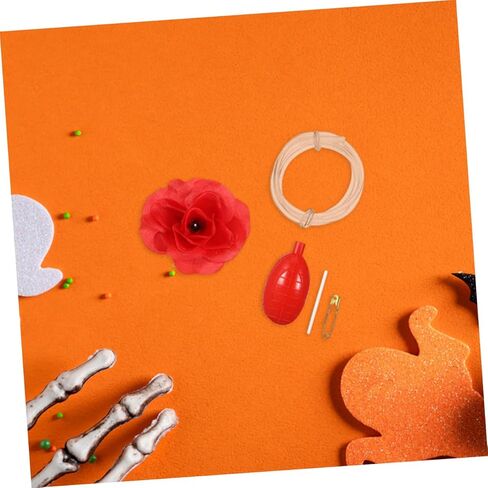 Abaodam 3pcs Realistic Red Rose Water Squirting Brooch Lightweight Party Prank Accessory for Halloween Christmas Gatherings Portable Novelty Spray Flower in Kuwait
