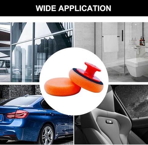 6 Pcs Car Sponge Polishing Pads Professional Wax Applicator Pads with Handle for Car Polishing in Saudi Arabia