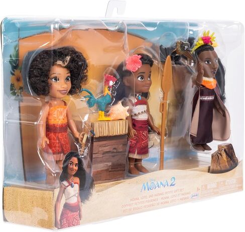 Disney Moana 2 Gift Set: Moana, Loto & Matangi Petite Dolls in Kuwait