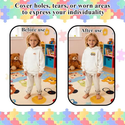 Autism Awareness Iron on Patches, 8PCS Puzzle Piece Embroidered Patches, Rainbow Infinity Love Ribbon Hand Heart Designs, Sew/Iron On Appliques for Clothes, Backpacks, Hats, DIY Decorations in Saudi Arabia