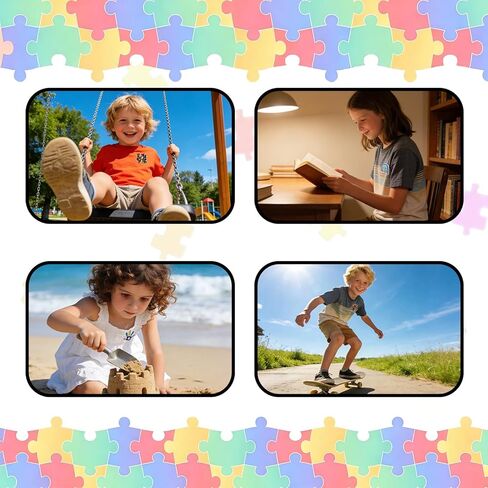 Autism Awareness Iron on Patches, 8PCS Puzzle Piece Embroidered Patches, Rainbow Infinity Love Ribbon Hand Heart Designs, Sew/Iron On Appliques for Clothes, Backpacks, Hats, DIY Decorations in Saudi Arabia