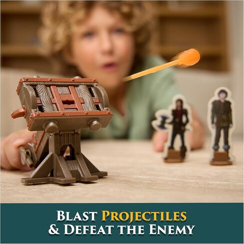 DreamWorks Dragons, Trial of Flame, Blazing Battles Toothless Cannon Blast Playset, Dragon Figure Playset with 3 Cardboard Viking Figures for Ages 4 and up in Saudi Arabia